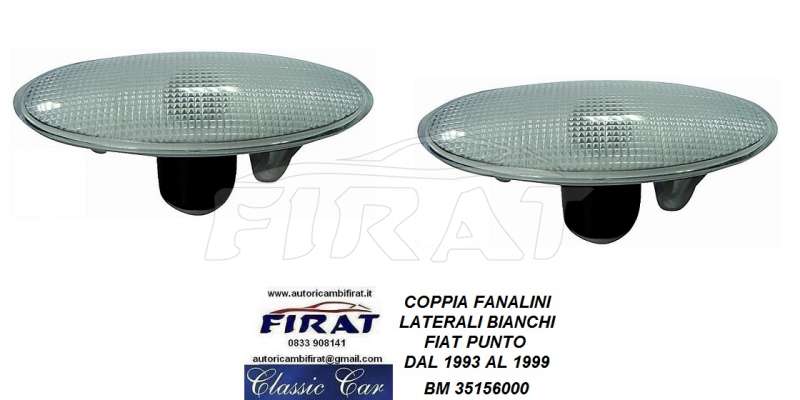 FANALINO LATERALE FIAT PUNTO 93 - 99 BIANCO